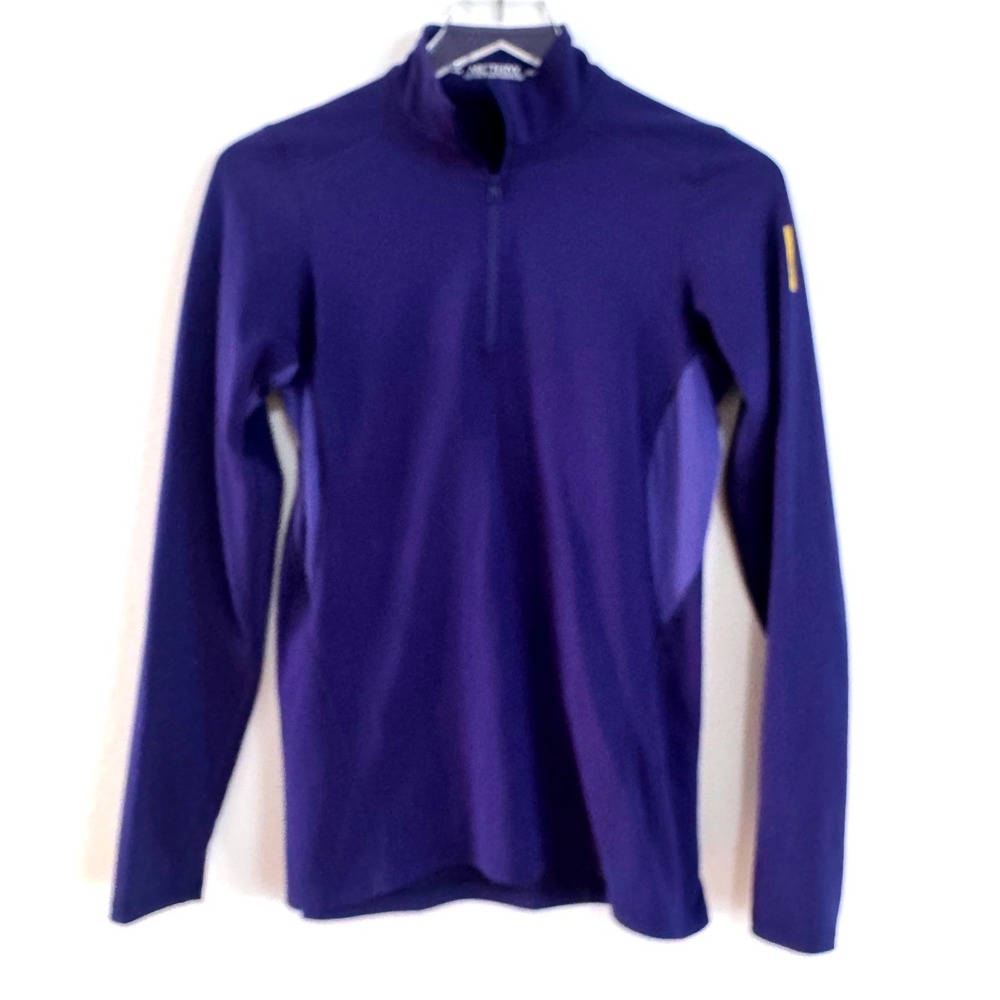 Arc'teryx Women's 1/4 Zip Pullover Performance Base Layer Shirt Purple